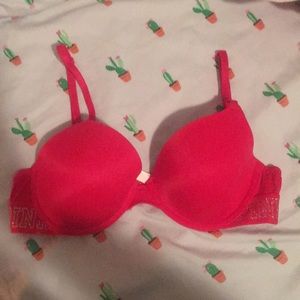 Red Pink Victoria’s Secret Bra